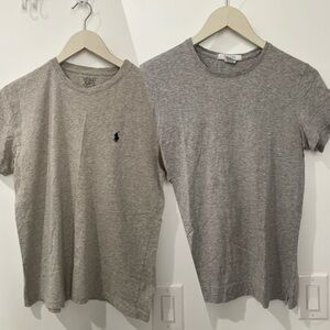 2 Heather Gray Short Sleeve Tees size S